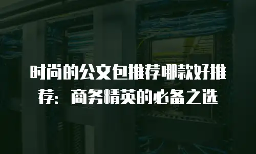 时尚的公文包推荐哪款好推荐：商务精英的必备之选