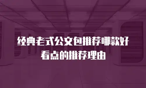 经典老式公文包推荐哪款好看点的推荐理由