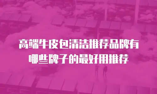 高端牛皮包清洁推荐品牌有哪些牌子的最好用推荐