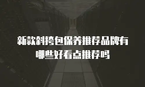 新款斜挎包保养推荐品牌有哪些好看点推荐吗