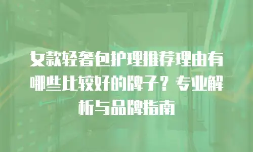 女款轻奢包护理推荐理由有哪些比较好的牌子？专业解析与品牌指南