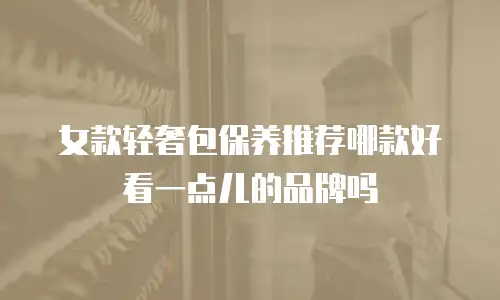 女款轻奢包保养推荐哪款好看一点儿的品牌吗