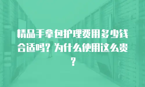 精品手拿包护理费用多少钱合适吗？为什么使用这么贵？