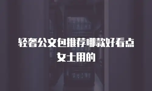 轻奢公文包推荐哪款好看点女士用的