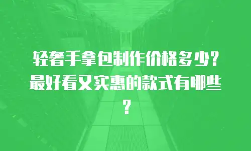 轻奢手拿包制作价格多少？最好看又实惠的款式有哪些？