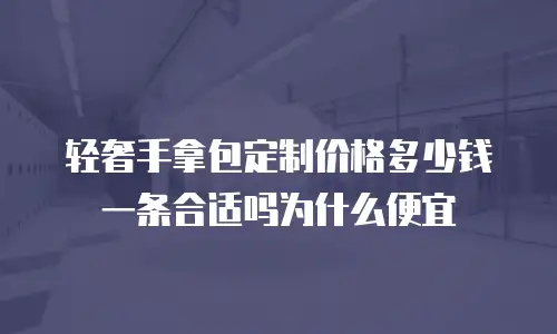 轻奢手拿包定制价格多少钱一条合适吗为什么便宜