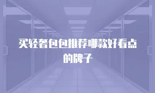 买轻奢包包推荐哪款好看点的牌子