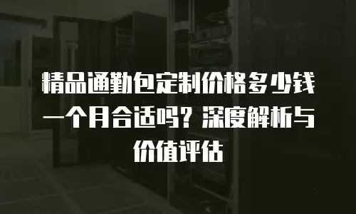 精品通勤包定制价格多少钱一个月合适吗？深度解析与价值评估