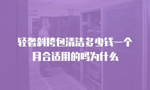 轻奢斜挎包清洁多少钱一个月合适用的吗为什么