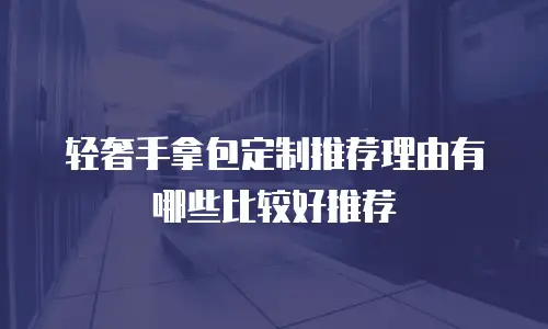 轻奢手拿包定制推荐理由有哪些比较好推荐