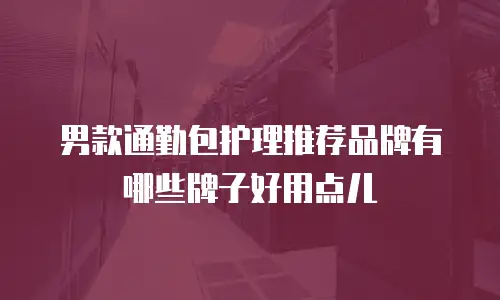 男款通勤包护理推荐品牌有哪些牌子好用点儿