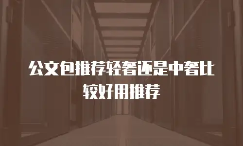 公文包推荐轻奢还是中奢比较好用推荐