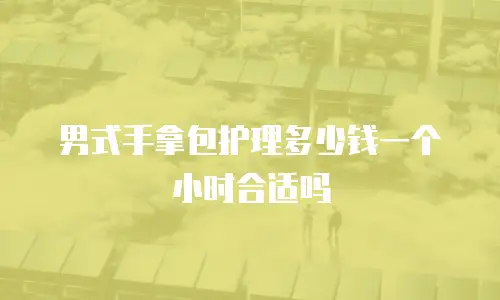 男式手拿包护理多少钱一个小时合适吗