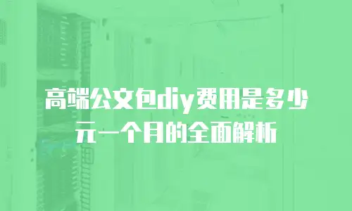 高端公文包diy费用是多少元一个月的全面解析