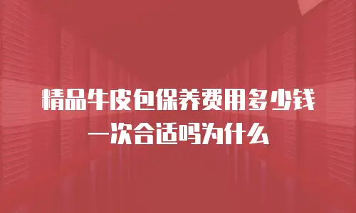 精品牛皮包保养费用多少钱一次合适吗为什么