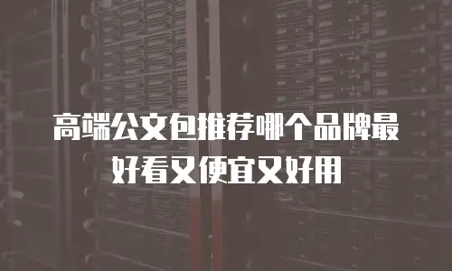 高端公文包推荐哪个品牌最好看又便宜又好用
