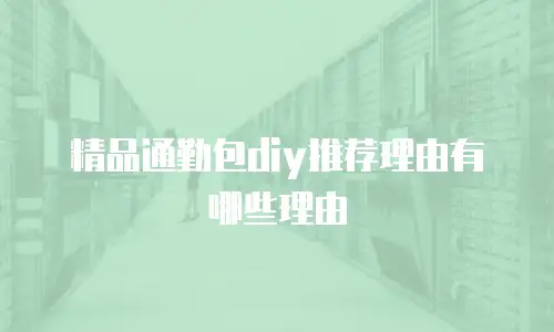精品通勤包diy推荐理由有哪些理由