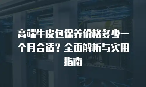 高端牛皮包保养价格多少一个月合适？全面解析与实用指南