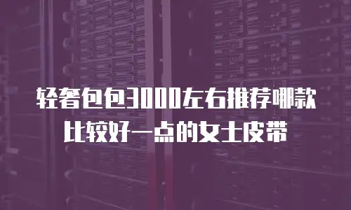 轻奢包包3000左右推荐哪款比较好一点的女士皮带