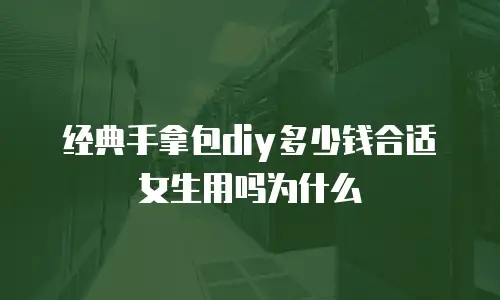经典手拿包diy多少钱合适女生用吗为什么