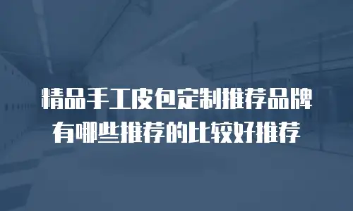 精品手工皮包定制推荐品牌有哪些推荐的比较好推荐