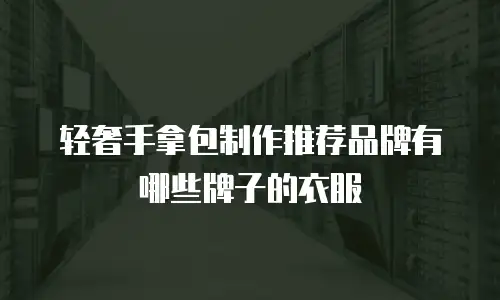 轻奢手拿包制作推荐品牌有哪些牌子的衣服