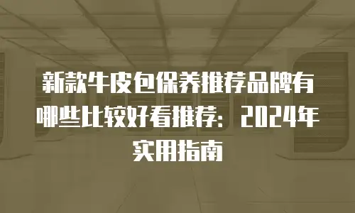 新款牛皮包保养推荐品牌有哪些比较好看推荐：2024年实用指南
