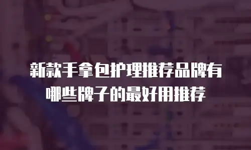 新款手拿包护理推荐品牌有哪些牌子的最好用推荐