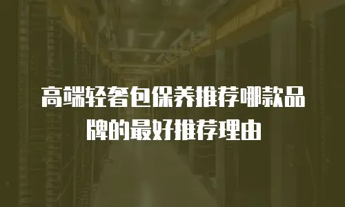 高端轻奢包保养推荐哪款品牌的最好推荐理由