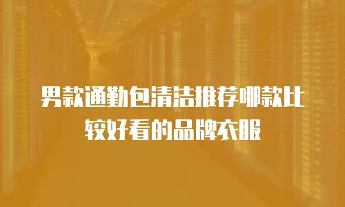 男款通勤包清洁推荐哪款比较好看的品牌衣服