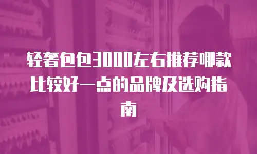 轻奢包包3000左右推荐哪款比较好一点的品牌及选购指南