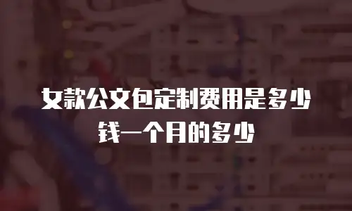 女款公文包定制费用是多少钱一个月的多少