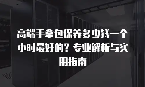 高端手拿包保养多少钱一个小时最好的？专业解析与实用指南