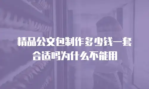 精品公文包制作多少钱一套合适吗为什么不能用