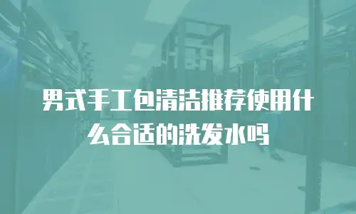 男式手工包清洁推荐使用什么合适的洗发水吗