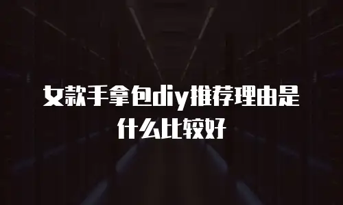 女款手拿包diy推荐理由是什么比较好