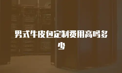 男式牛皮包定制费用高吗多少