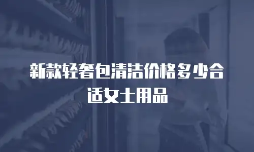 新款轻奢包清洁价格多少合适女士用品