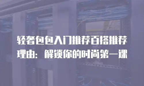 轻奢包包入门推荐百搭推荐理由：解锁你的时尚第一课