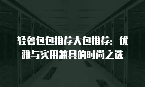 轻奢包包推荐大包推荐：优雅与实用兼具的时尚之选