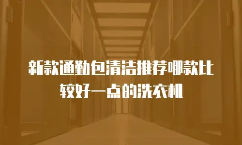 新款通勤包清洁推荐哪款比较好一点的洗衣机
