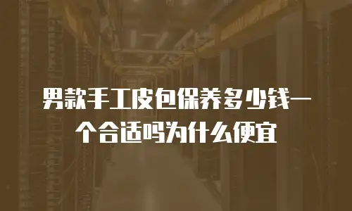 男款手工皮包保养多少钱一个合适吗为什么便宜