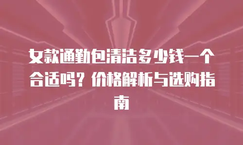 女款通勤包清洁多少钱一个合适吗？价格解析与选购指南