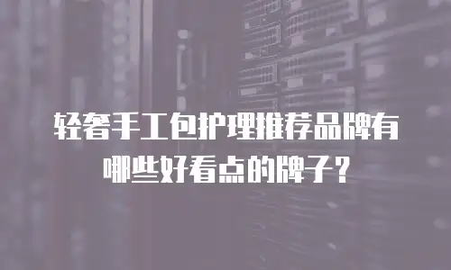 轻奢手工包护理推荐品牌有哪些好看点的牌子？