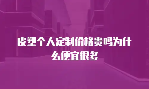 皮塑个人定制价格贵吗为什么便宜很多