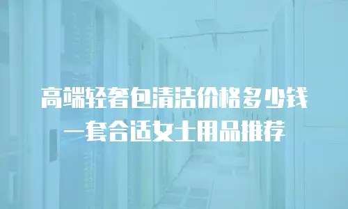 高端轻奢包清洁价格多少钱一套合适女士用品推荐