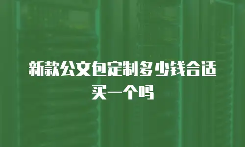新款公文包定制多少钱合适买一个吗