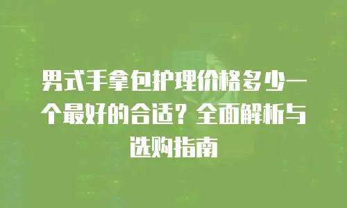 男式手拿包护理价格多少一个最好的合适？全面解析与选购指南