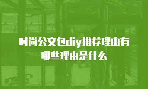 时尚公文包diy推荐理由有哪些理由是什么