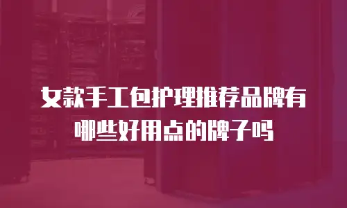 女款手工包护理推荐品牌有哪些好用点的牌子吗